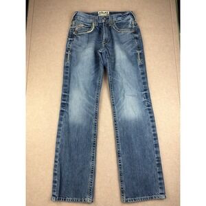 Ariat Jeans Men's 28x32 Blue M5 Ridgeline Straight Fit Straight Leg Mid Rise
